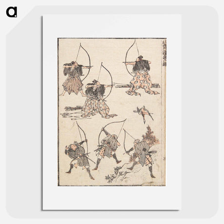 アートポスター-Archers - 葛飾 北斎 Poster.