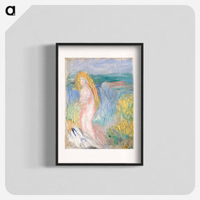 アートポスター-Small Study for a Nude - ピエール オーギュスト ルノワール Poster.