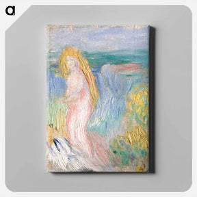 アートパネル-Small Study for a Nude - ピエール オーギュスト ルノワール Canvas.