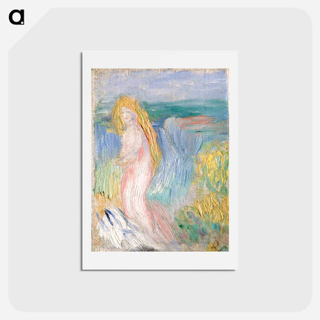 アートポストカード-Small Study for a Nude - ピエール オーギュスト ルノワール Postcard.