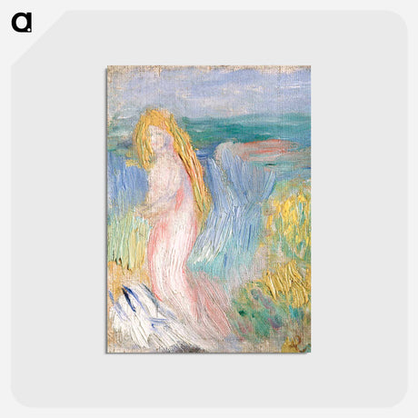 アートポストカード-Small Study for a Nude - ピエール オーギュスト ルノワール Postcard.