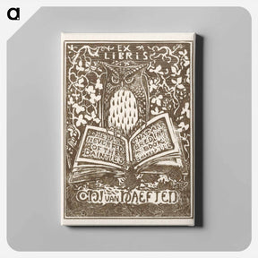 アートパネル-Ex libris van Jhr. C.H.J. van Haeften - テオ ヴァン ホイテマ Canvas.