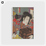アートポストカード-Kabuki Scene
 - 歌川 国貞 Postcard.