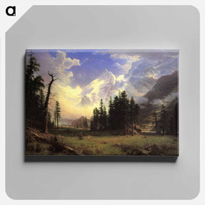 アートパネル-The Morteratsch Glacier, Upper Engadine Valley, Pontresina - アルバート ビアスタット Canvas.