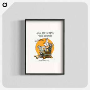 アートポスター-Mr. Bunny, His Book
 - ボストン公共図書館 Poster.