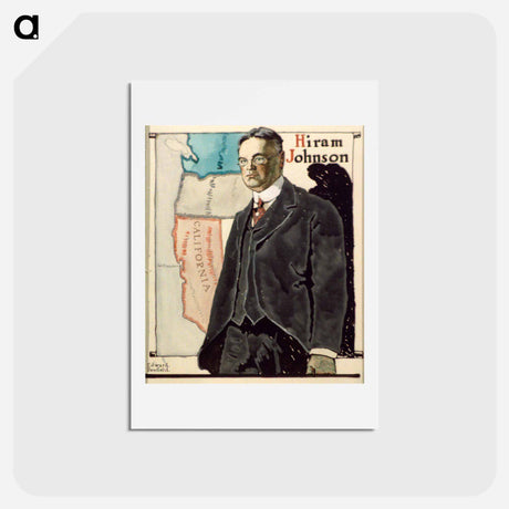 アートポストカード-Hiram Johnson - エドワード ペンフィールド Postcard.