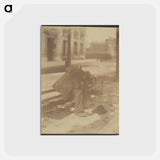 アートポストカード-Seated Vagrant
 - ウジェーヌ アジェ Postcard.