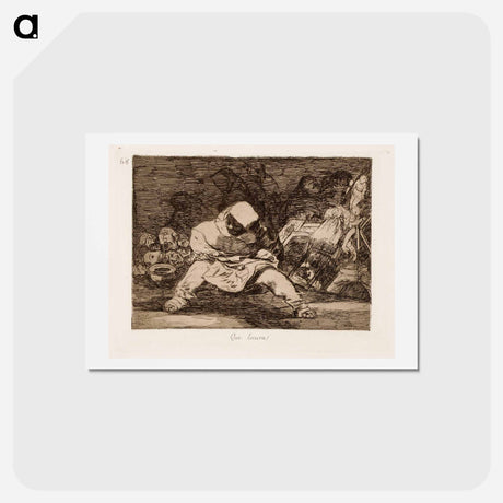 アートポストカード-Mikä mielettömyys! (que locura!) - フランシスコ デ ゴヤ Postcard.