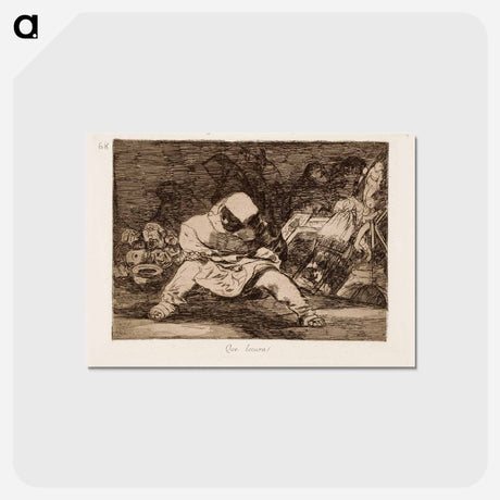 アートポストカード-Mikä mielettömyys! (que locura!) - フランシスコ デ ゴヤ Postcard.