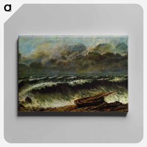 アートパネル-The Waves - ギュスターヴ クールベ Canvas.