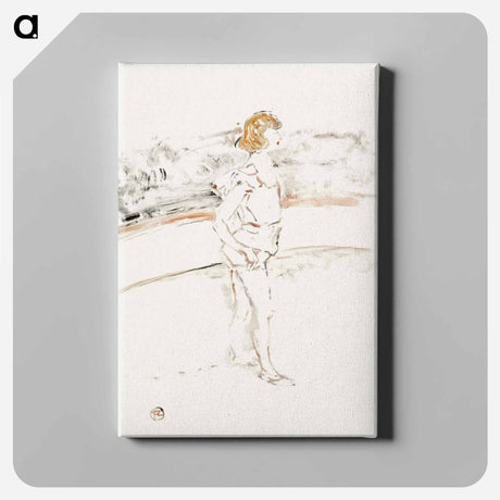 アートパネル-Young acrobat in the arena - アンリ ド トゥールーズ ロートレック Canvas.