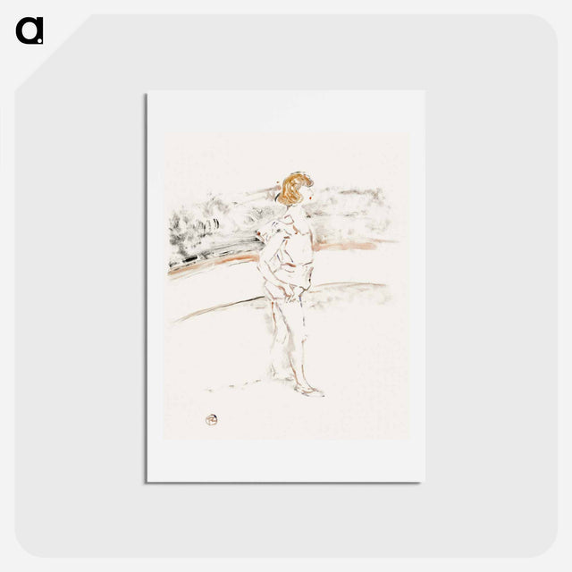 アートポストカード-Young acrobat in the arena - アンリ ド トゥールーズ ロートレック Postcard.