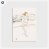アートポストカード-Young acrobat in the arena - アンリ ド トゥールーズ ロートレック Postcard.