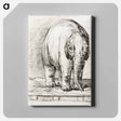 アートパネル-Standing elephant - ジャン ベルナール Canvas.