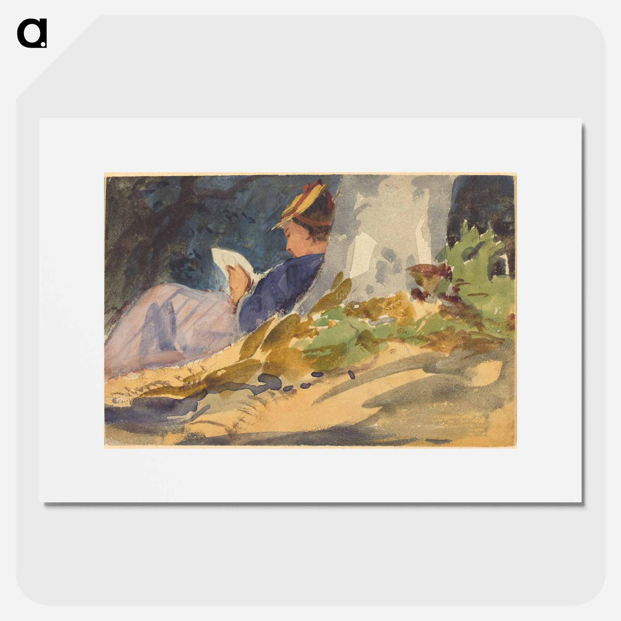 Resting - John Singer Sargent Poster.