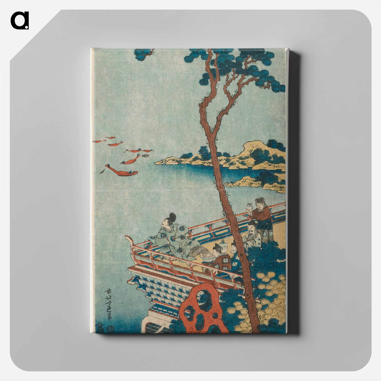 Abe no Nakamaro - Katsushika Hokusai Canvas.