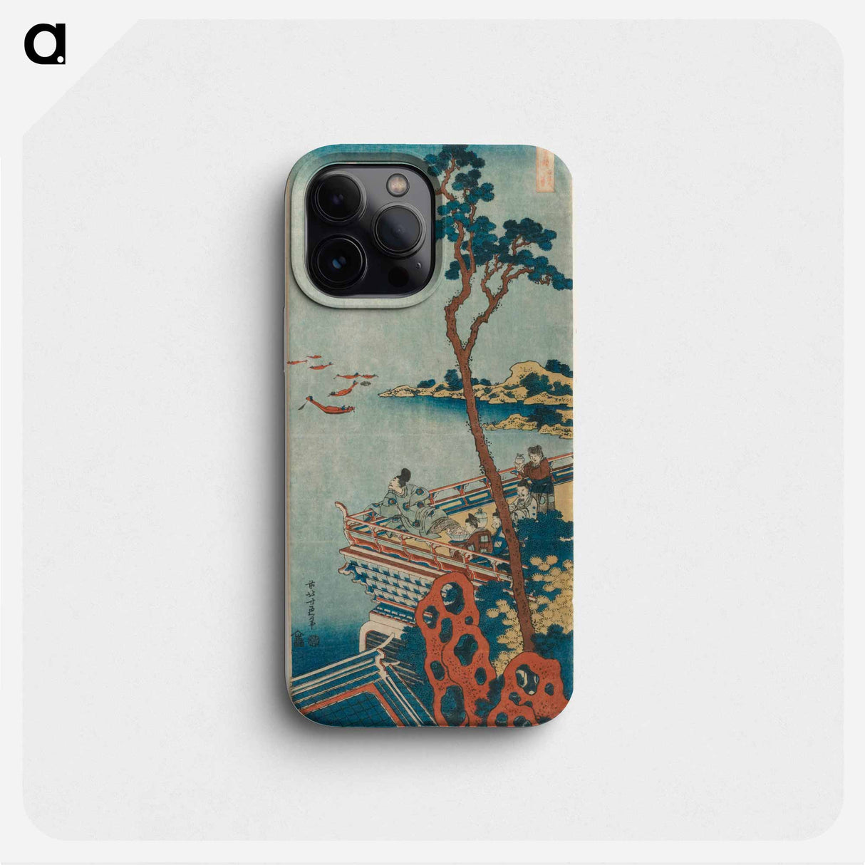 Abe no Nakamaro - Katsushika Hokusai Phone Case.