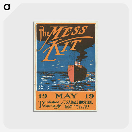 アートポストカード-The Mess-Kit, Vol. 1, No. 3
 - 国立医学図書館 Postcard.