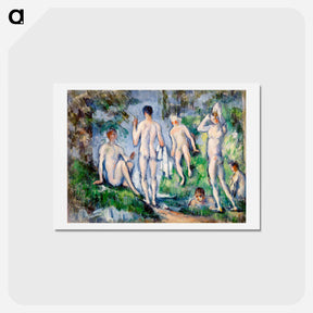 アートポストカード-Group of Bathers - ポール セザンヌ Postcard.