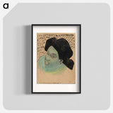 アートポスター-Head of a Tahitian Woman - ポール ゴーギャン Poster.