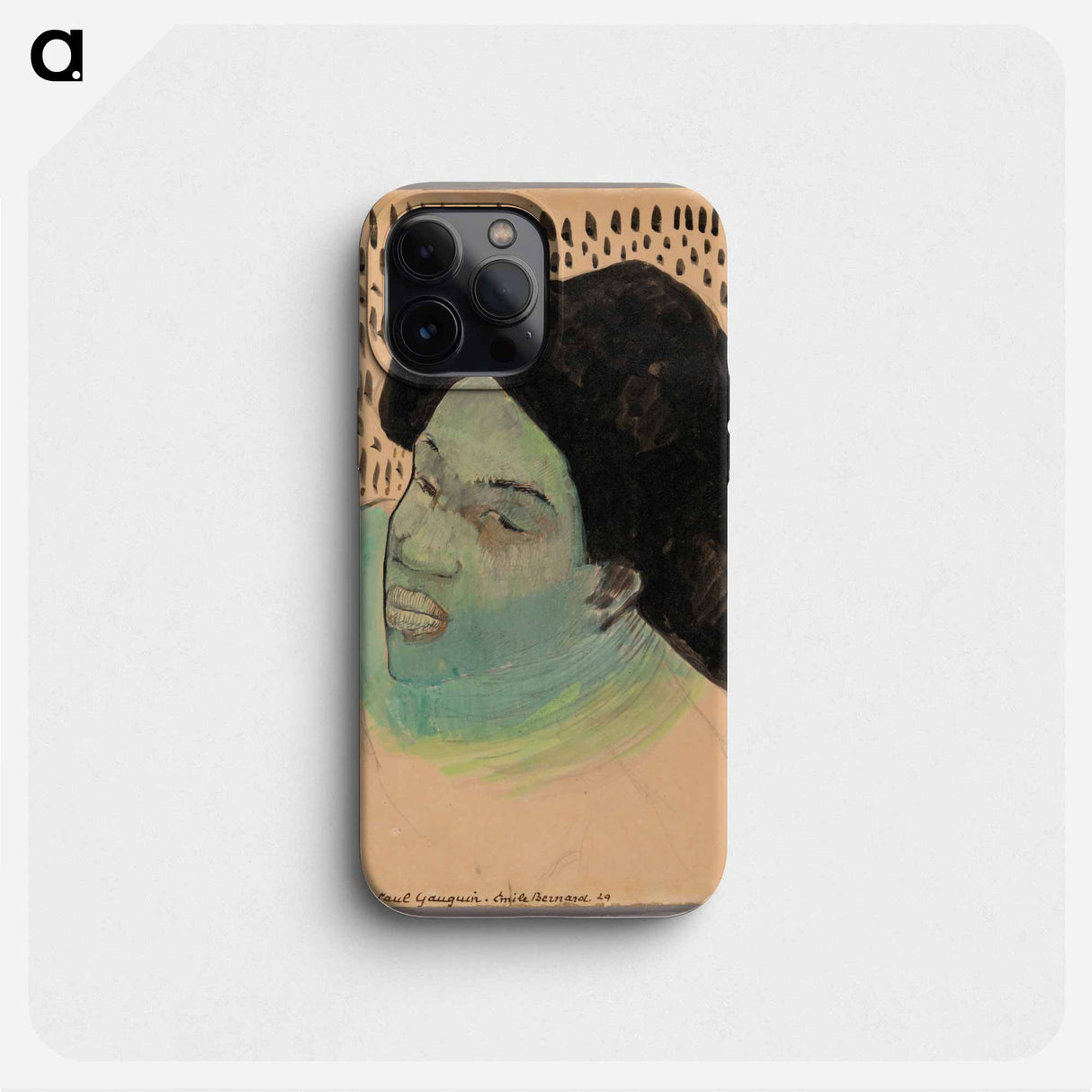 Head of a Tahitian Woman - ポール ゴーギャン Phone Case.