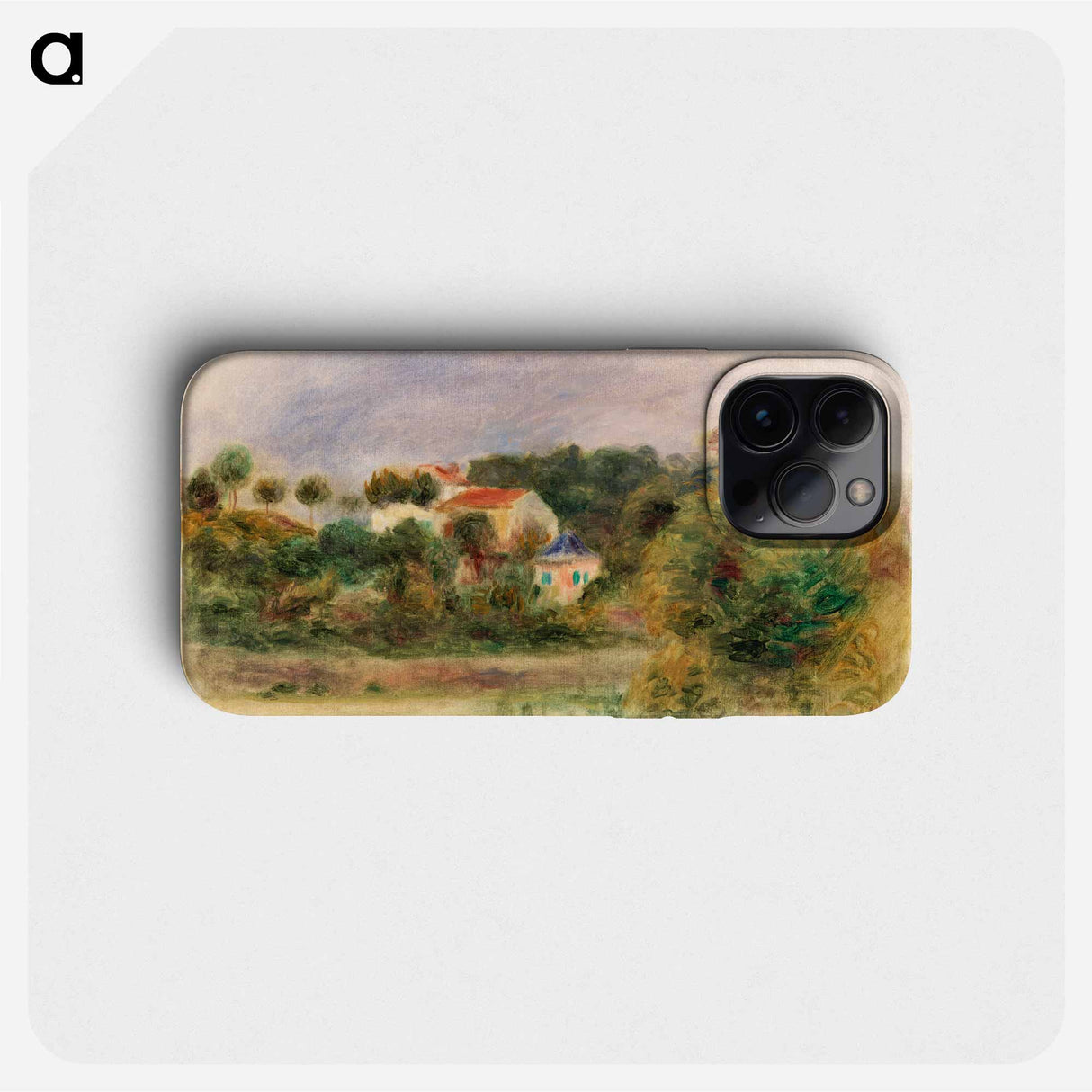 Houses in a Park - Pierre Auguste Renoir Phone Case.