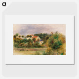 Houses in a Park - Pierre-Auguste Renoir Poster.