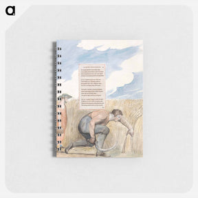 アートメモ帳-The Poems of Thomas Gray, Design 109, "Elegy Written in a Country Church-Yard." - ウィリアム ブレイク Memo.
