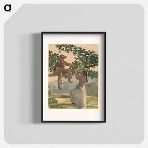 アートポスター-On the Fence - ウィンスロー ホーマー Poster.