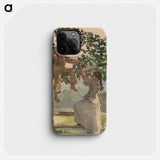 On the Fence - Winslow Homer Phone Case.