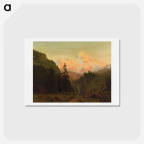 アートポストカード-Landscape - アルバート ビアスタット Postcard.