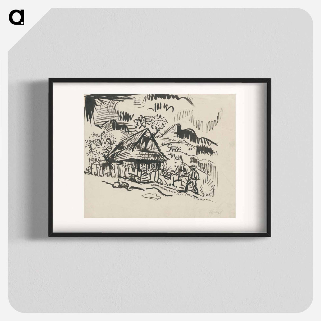 Mountain landscape - アーノルド ピーター ワイズ クビンチャン Poster.