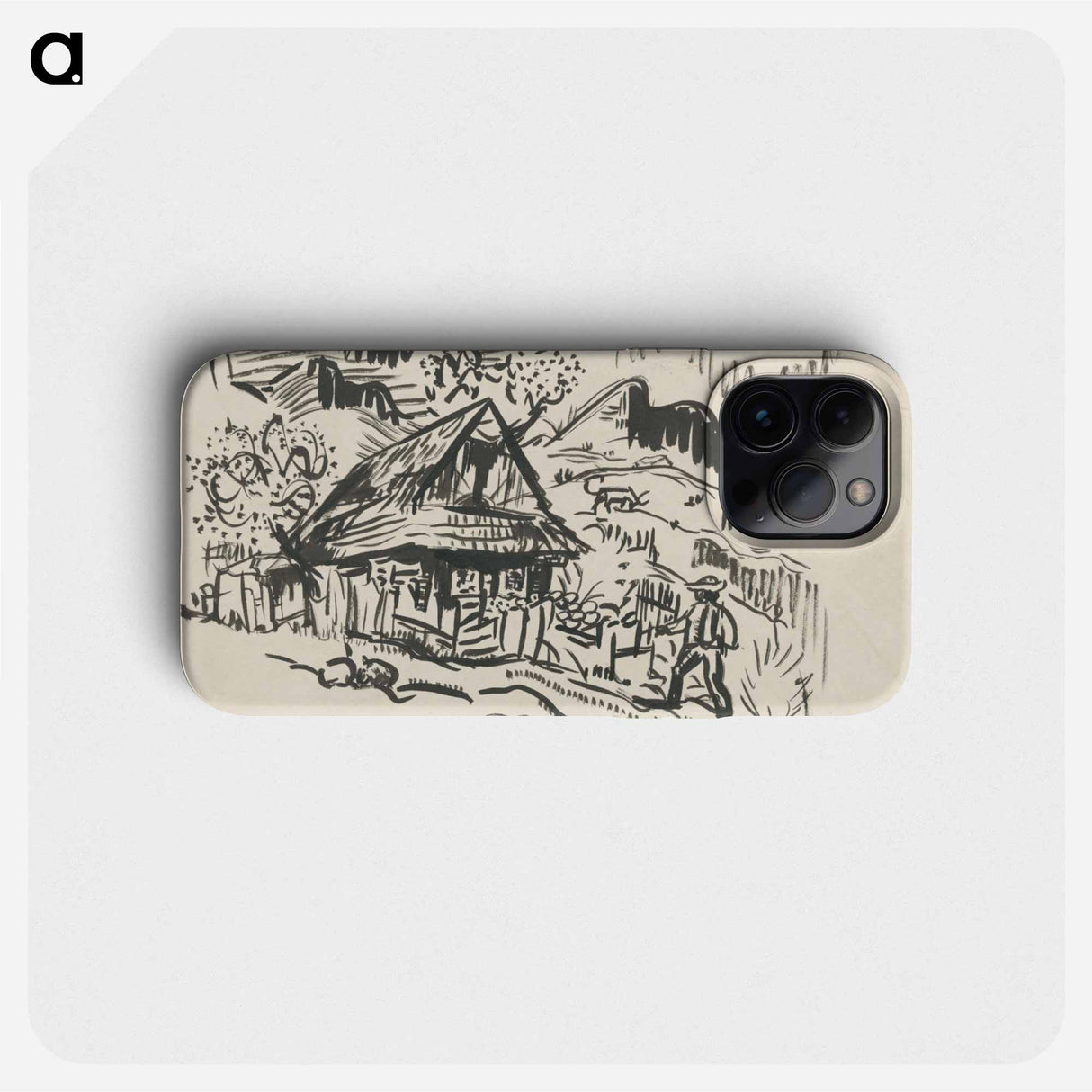 Mountain landscape - アーノルド ピーター ワイズ クビンチャン Phone Case.