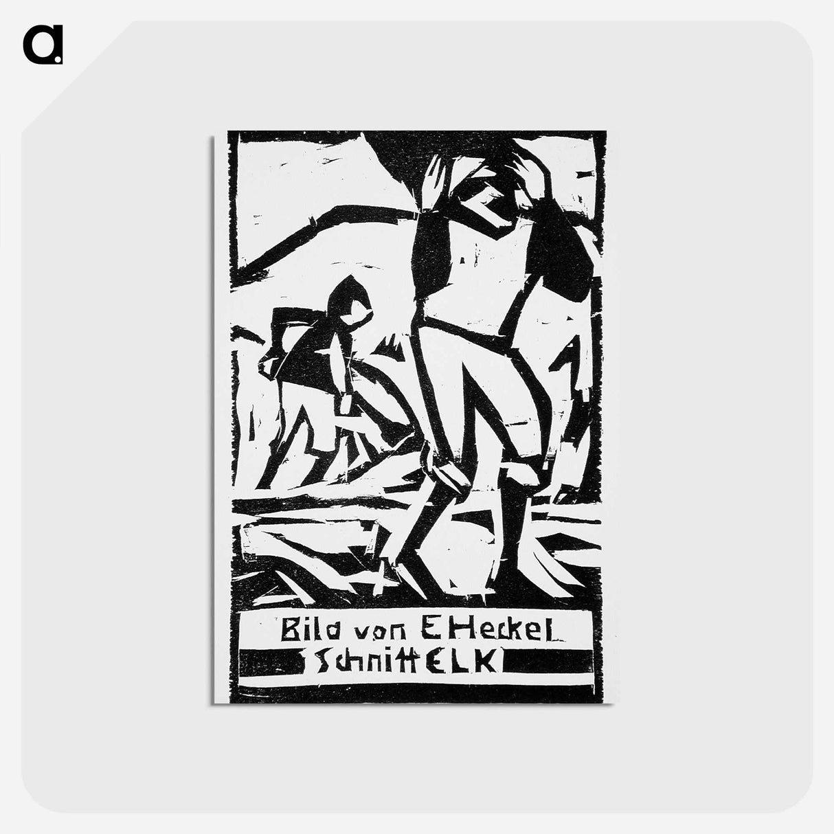 アートポストカード-Trench diggers by the Tiber - エルンスト ルートヴィヒ キルヒナー Postcard.