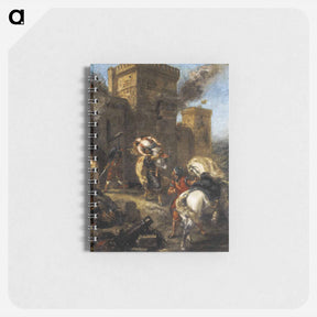 アートメモ帳-Rebecca Kidnapped by the Templar, Sir Brian de Bois-Guilbert - ウジェーヌ ドラクロワ Memo.