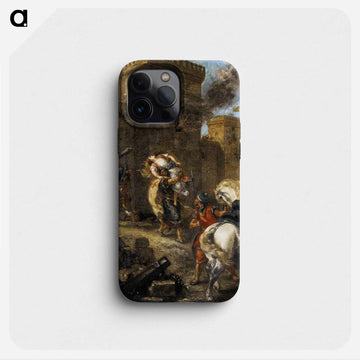 Rebecca Kidnapped by the Templar, Sir Brian de Bois-Guilbert - ウジェーヌ ドラクロワ Phone Case.