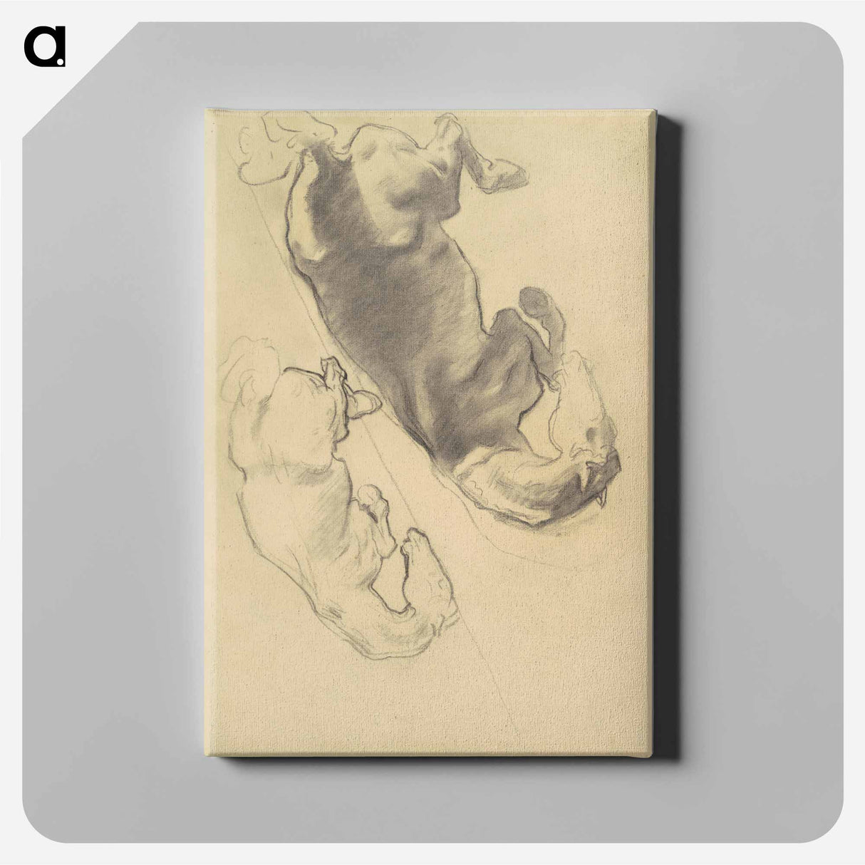 アートパネル-The Fall of Gog and Magog - ジョン シンガー サージェント Canvas.