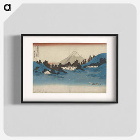 アートポスター-Reflection in Lake Misaka, Kai Province - 葛飾 北斎 Poster.
