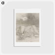 アートポストカード-And He Discerns an Arid, Knoll-Covered Plain - オディロン ルドン Postcard.