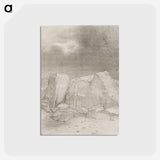 アートポストカード-And He Discerns an Arid, Knoll-Covered Plain - オディロン ルドン Postcard.