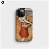 Girl with Basket of Fish - Pierre Auguste Renoir Phone Case.