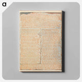 アートパネル-Jerusalem, Plate 27, "To the Jews...." - ウィリアム ブレイク Canvas.