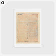 アートポストカード-Jerusalem, Plate 27, "To the Jews...." - ウィリアム ブレイク Postcard.