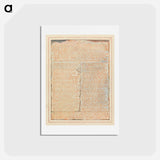 アートポストカード-Jerusalem, Plate 27, "To the Jews...." - ウィリアム ブレイク Postcard.