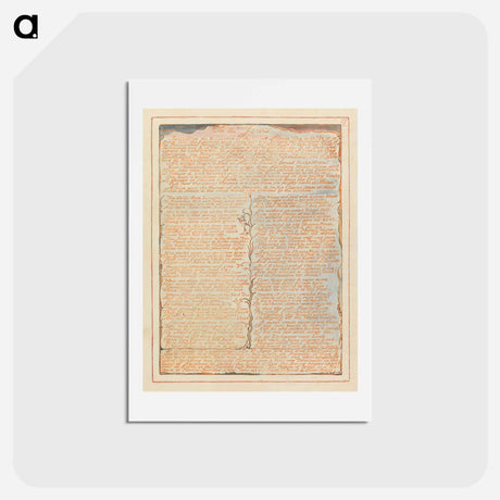 アートポストカード-Jerusalem, Plate 27, "To the Jews...." - ウィリアム ブレイク Postcard.