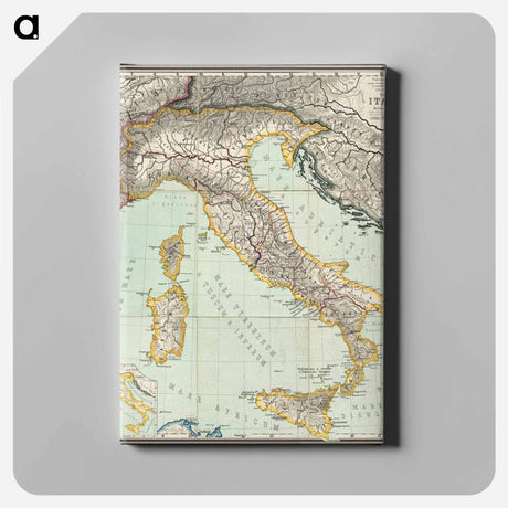 アートパネル-Map of Ancient Lands
 - ボストン公共図書館 Canvas.