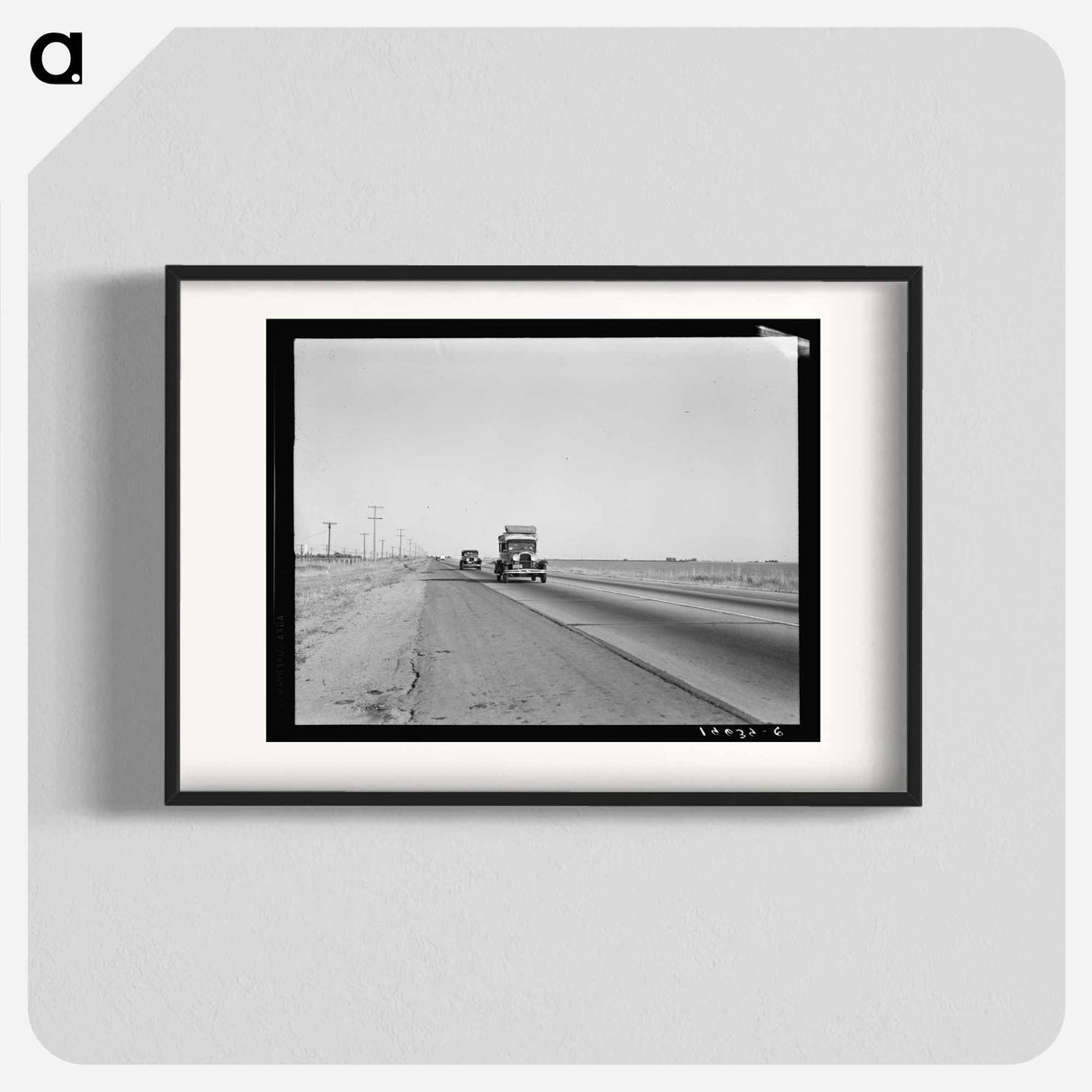 Between Tulare and Fresno - Dorothea Lange Poster.