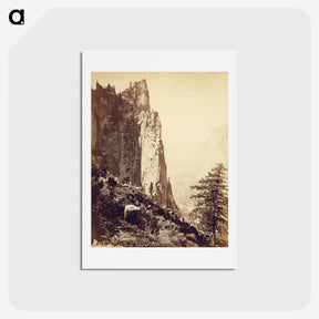 アートポストカード-Sentinel Rock, Yo-Semite Valley
 - エドワード マイブリッジ Postcard.