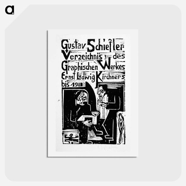 アートポストカード-Titlepage-rejected by Ernst Ludwig Kirchner - エルンスト ルートヴィヒ キルヒナー Postcard.