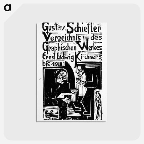 アートポストカード-Titlepage-rejected by Ernst Ludwig Kirchner - エルンスト ルートヴィヒ キルヒナー Postcard.